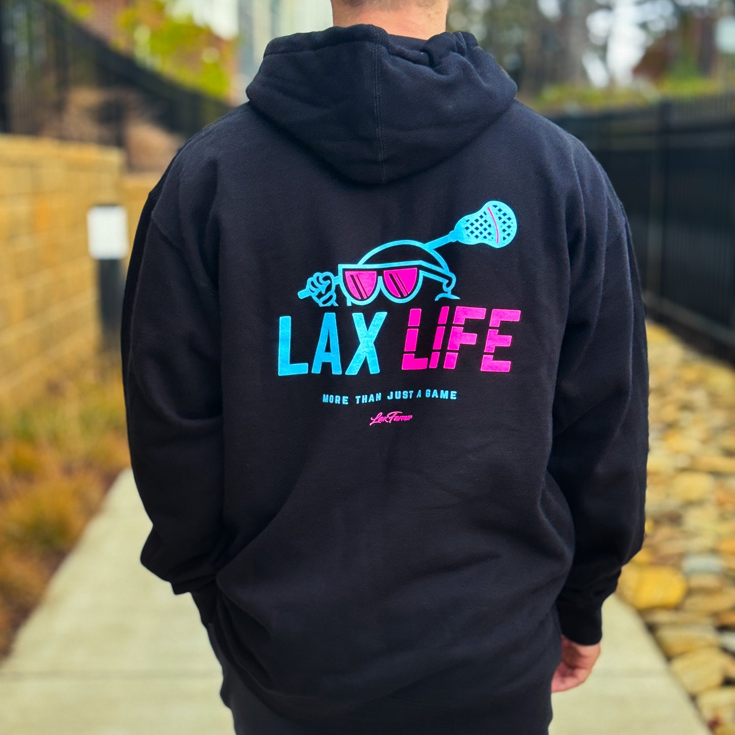 Lax Life Youth Hoodie - Black