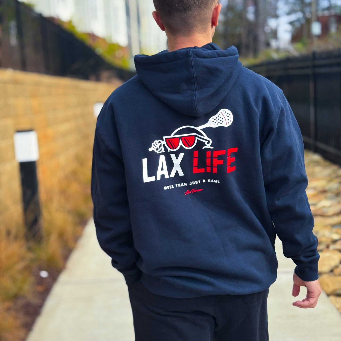 Lax Life Hoodie - Navy