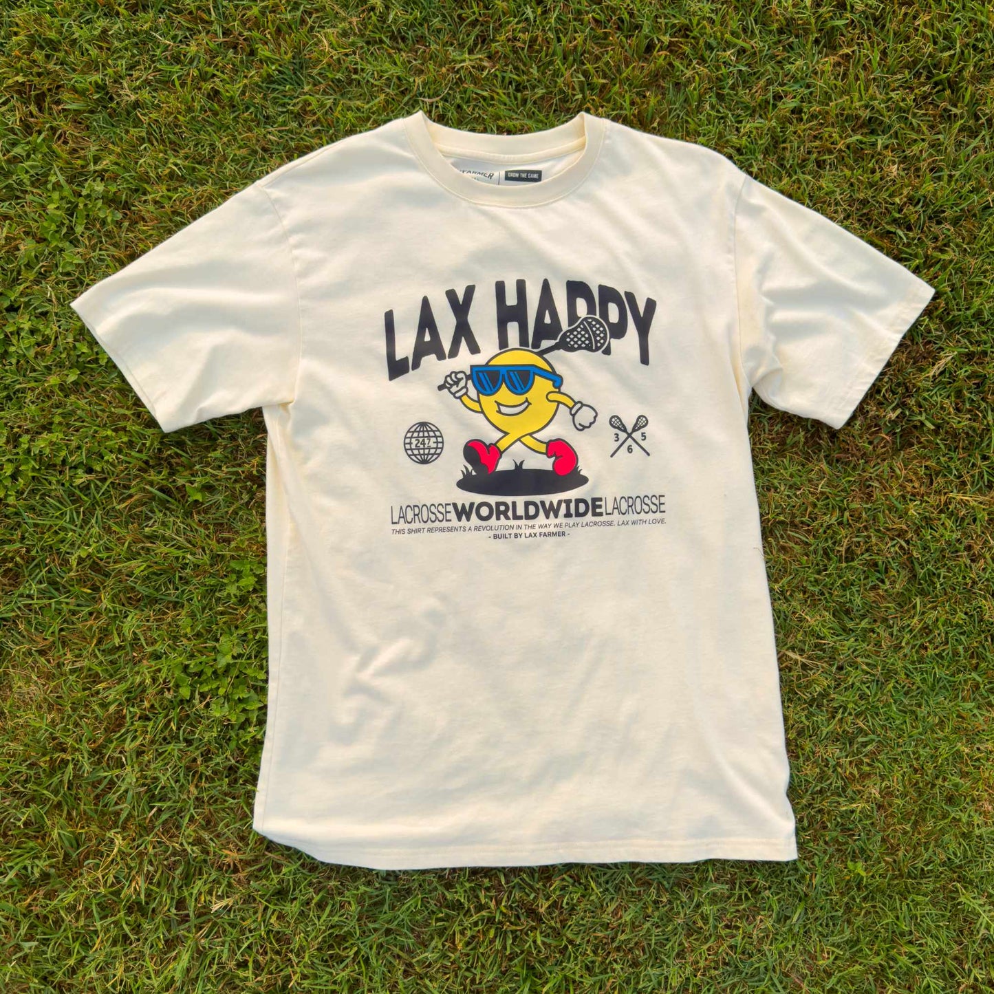 Lax Happy Tee - Cream