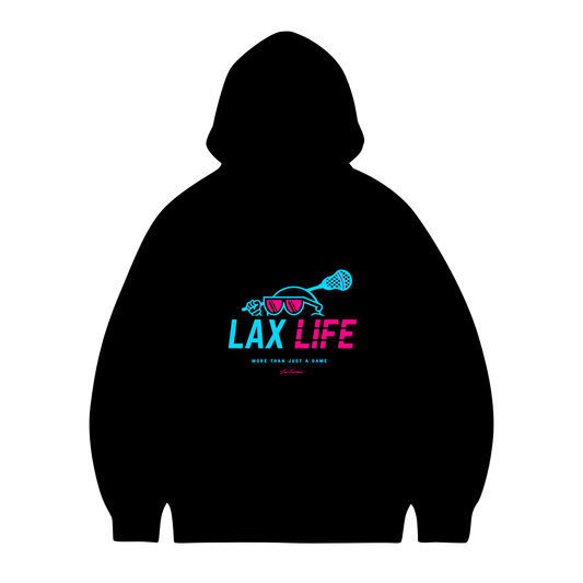 Lax Life Youth Hoodie - Black